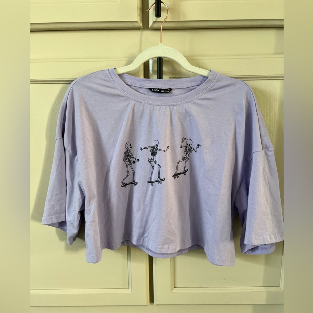 026 Lilac Cropped Tee NWOT